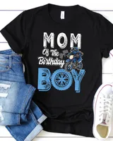 Mom Of The Birthday Boy Dirt Bike B-day Motocross Party T-Shirt Unisex Standard T-Shirt black s